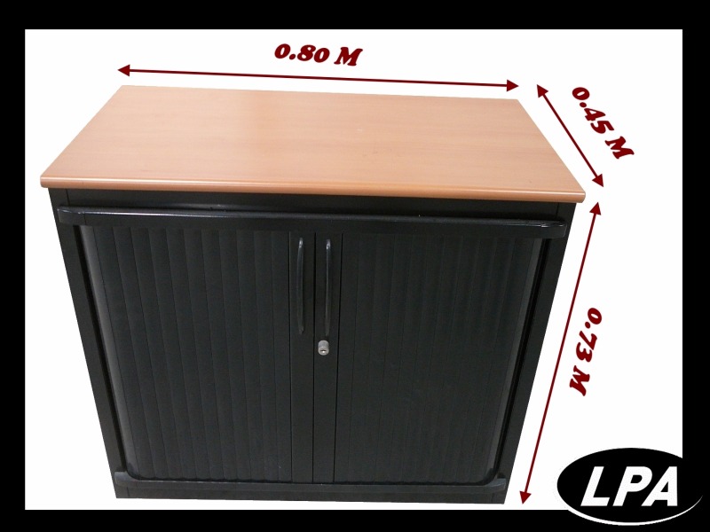 Petite armoire Modern 104x56x170cm noire